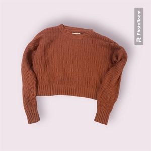 Aeropostale Autumn Muted Orange Knit Sweater 🧶